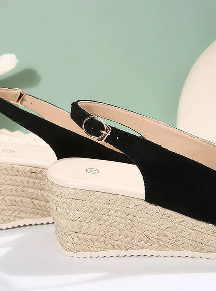 KissICON Ankle Buckle Wedges Sandals for Women 2025 Summer
