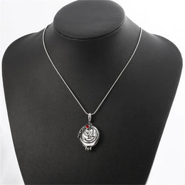 KissICON Antique Silver / 45cm Movie The Vampire Diaries Necklace Elena Gilbert Fashion Vervain Verbena Pendant Jewelry Men Women Christmas Party Gifts