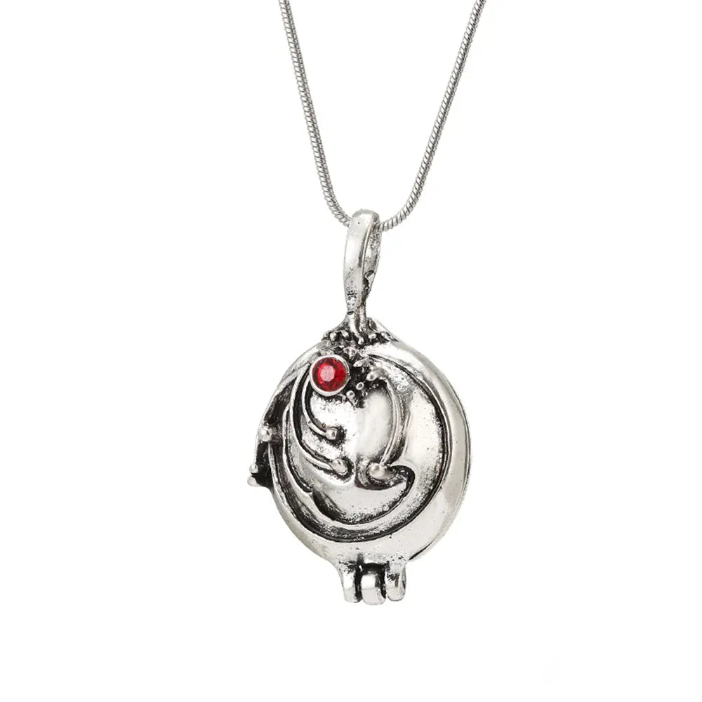 KissICON Antique Silver / 45cm Movie The Vampire Diaries Necklace Elena Gilbert Fashion Vervain Verbena Pendant Jewelry Men Women Christmas Party Gifts