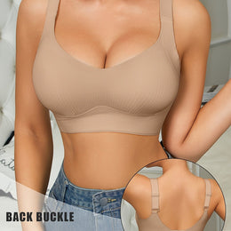 KissICON Apricot / L Celilin Support Ribbed Full Coverage Sports Bra