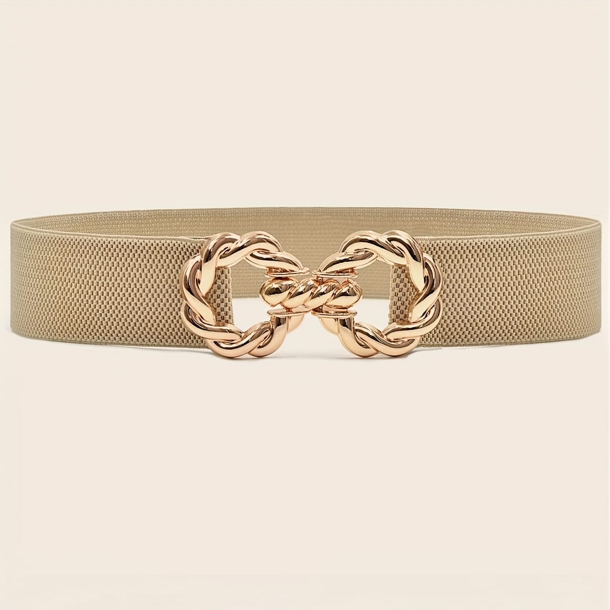 jkthpu-45 Apricot / L Chic Slimming Elastic Waist Belt Versatile for Any Style