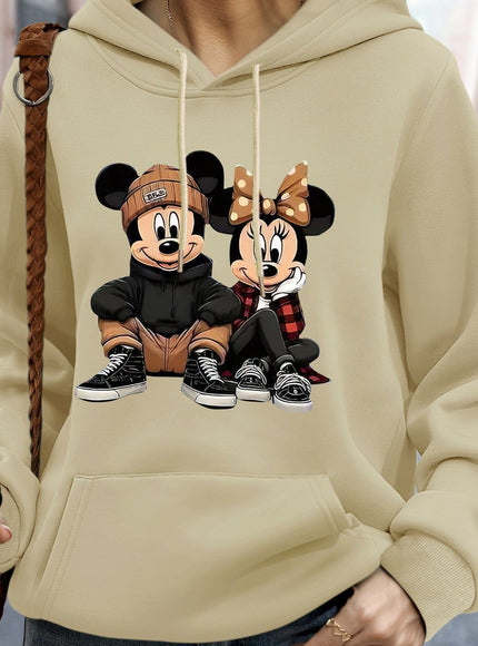 jkthpu-45 Apricot / UK 16 Plus Size, Disney Mickey and Minnie are sitting