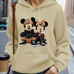 jkthpu-45 Apricot / UK 16 Plus Size, Disney Mickey and Minnie are sitting