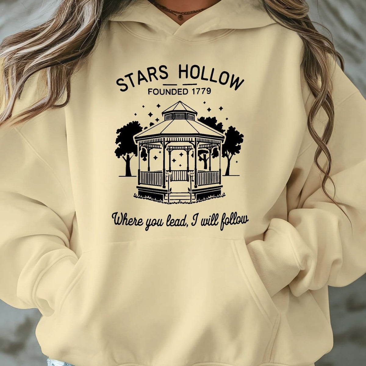 jkthpu-45 Apricot / UK 16 [Plus Size Stars Hollow Sweatshirt] Plus Size Stars