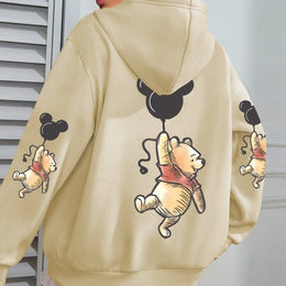 jkthpu-45 Apricot / UK 16 Plus Size - Women'S Cute Bear with Balloons