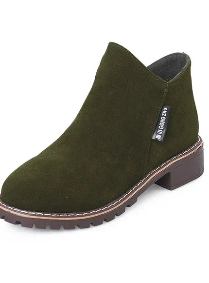 KissICON Army Green / 35 Women Boots 2024 Autumn Winter Boots Female Shoes