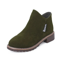 KissICON Army Green / 35 Women Boots 2024 Autumn Winter Boots Female Shoes