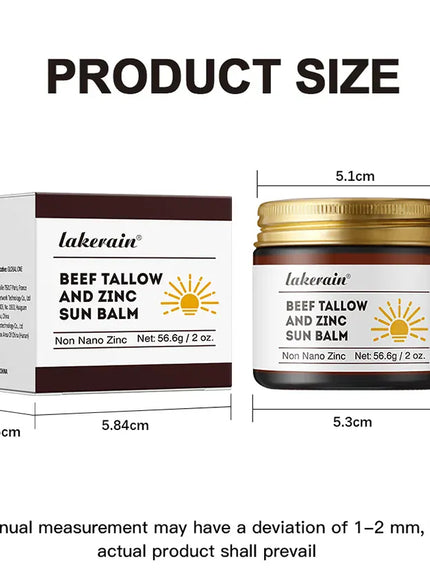 KissICON army green 💋 Beef Tallow Zinc Sun Balm Sunscreen Makeup