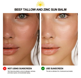 KissICON army green 💋 Beef Tallow Zinc Sun Balm Sunscreen Makeup