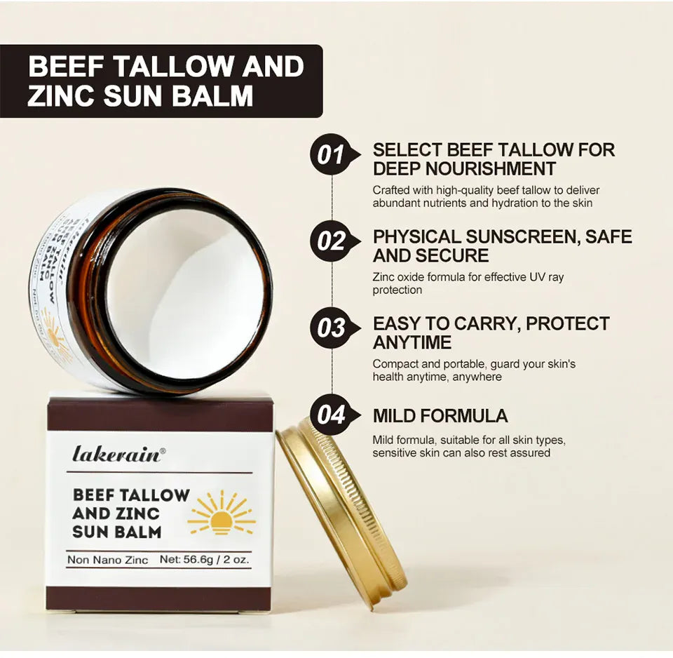 KissICON army green 💋 Beef Tallow Zinc Sun Balm Sunscreen Makeup