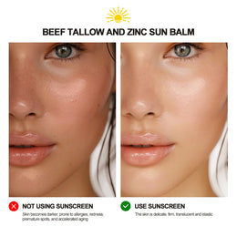 KissICON army green 💋 Beef Tallow Zinc Sun Balm Sunscreen Makeup