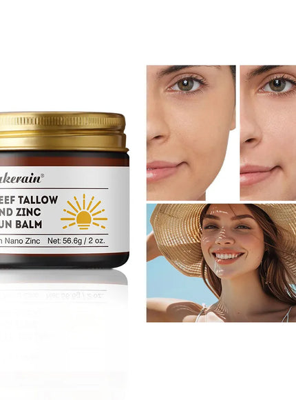 KissICON army green 💋 Beef Tallow Zinc Sun Balm Sunscreen Makeup