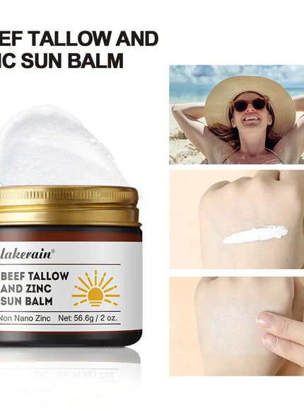 KissICON army green 💋 Beef Tallow Zinc Sun Balm Sunscreen Makeup