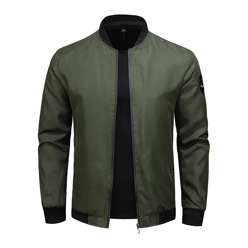 KissICON Army Green / M / China Mainland New Arrival Mens Solid Casual Fashion Versatile Coat