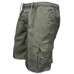 KissICON army green / S Mens Versatile Work  Sport Shorts