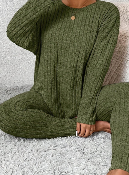 jkthpu-45 Army Green / UK 18 Autumn and Winter Large Size Slimming Long Sleeve