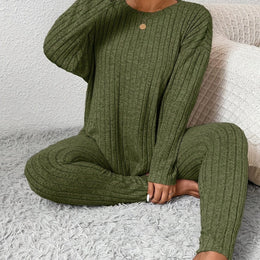 jkthpu-45 Army Green / UK 18 Autumn and Winter Large Size Slimming Long Sleeve