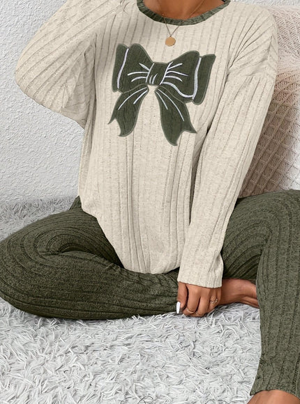 jkthpu-45 Army Green / UK 18 Plus Size Women'S Bow Embroidered Loose Top Slim