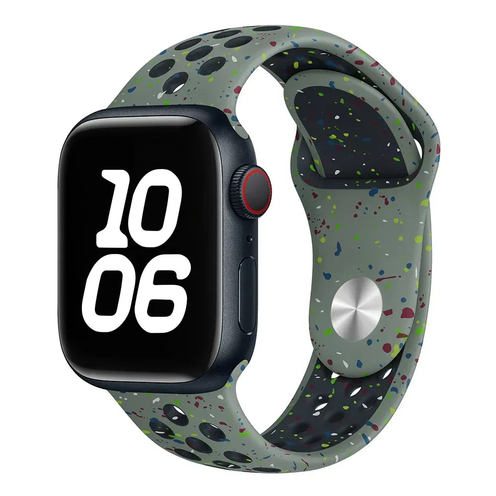 KissICON Army pants khaki / SM / 38 40 41 S10-11 42mm Silicone Strap For Apple Watch Ultra 3 2 Band 49mm 46mm 45mm 44mm 42mm 41mm 40mm Correa Bracelet iWatch Series 11 10 9 8 7 6 SE