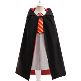 KissICON as picture 2 / 110 3-4year Halloween Movie Cosplay Costume Girls Striped Top + Cape Casual Suit Carnival Halloween Birthday Magic School Dress