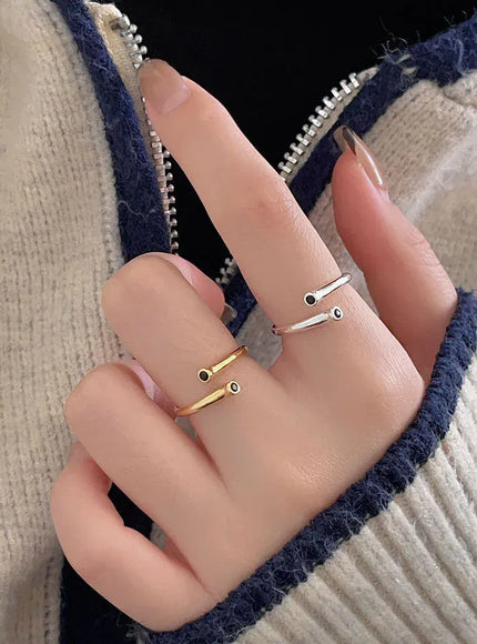 KissICON as picture Bfclub Silver Geometric Ring – Handmade Gift