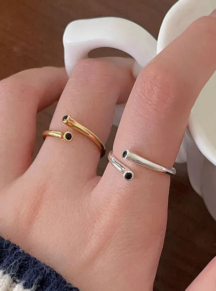 KissICON as picture Bfclub Silver Geometric Ring – Handmade Gift