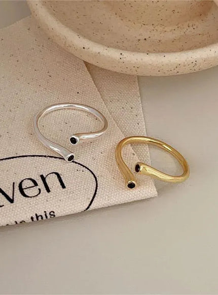 KissICON as picture Bfclub Silver Geometric Ring – Handmade Gift