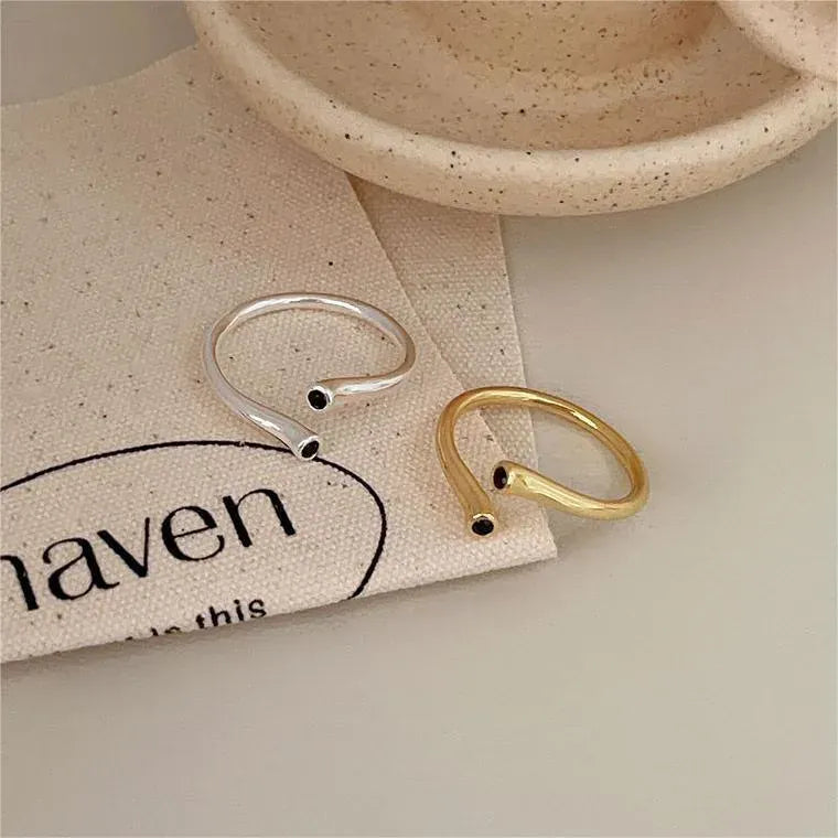 KissICON as picture Bfclub Silver Geometric Ring – Handmade Gift