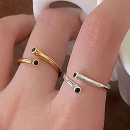 KissICON as picture Bfclub Silver Geometric Ring – Handmade Gift