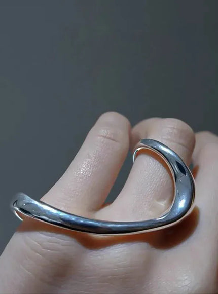 KissICON as picture Bfclub Silver Geometric Ring – Handmade Gift