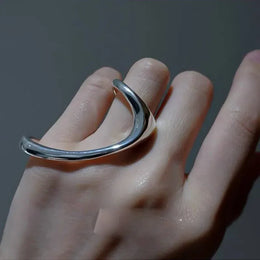 KissICON as picture Bfclub Silver Geometric Ring – Handmade Gift