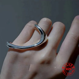 KissICON as picture Bfclub Silver Geometric Ring – Handmade Gift