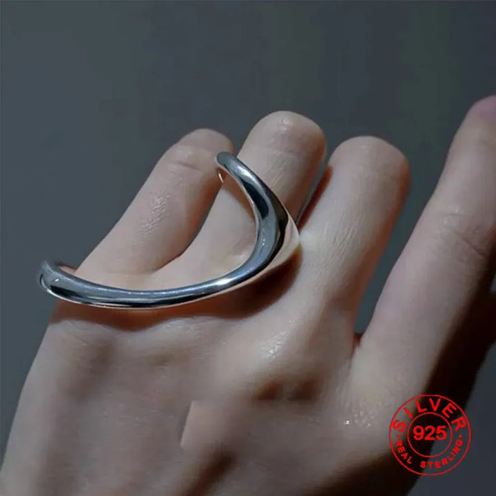 Bfclub Silver Geometric Ring – Handmade Gift