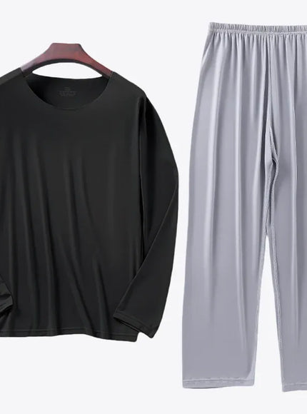 KissICON as picture12 / L KIDWHXR Mens Ice Silk Lounge Set Soft Breathable Loungewear