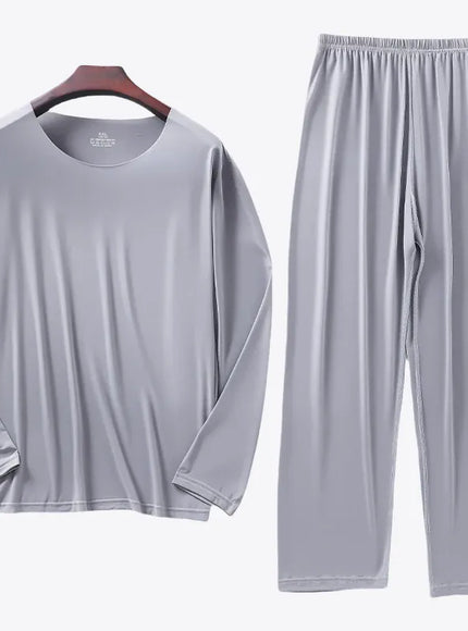 KissICON as picture35 / 5XL KIDWHXR Mens Ice Silk Lounge Set Soft Breathable Loungewear