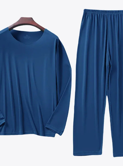 KissICON as picture75 / 3XL KIDWHXR Mens Ice Silk Lounge Set Soft Breathable Loungewear