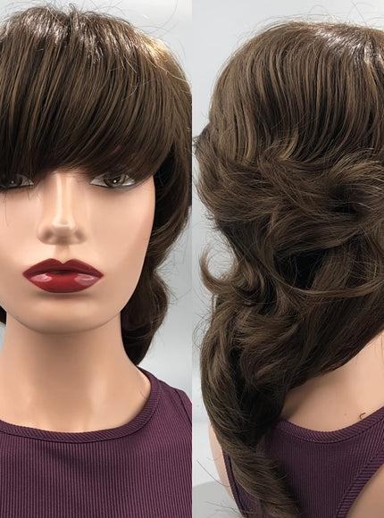 KissICON As The Picture-3 / 18inch Kissicon Chic Mullet Pixie Wig Flattering Wave Ring