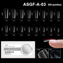 KissICON ASGF-A-03 [KissIcon] Soft Gel Nail Tips Full Cover Almond