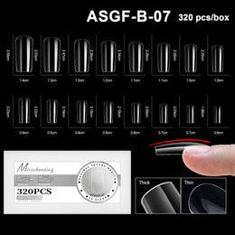 KissICON ASGF-B-07 [KissIcon] Soft Gel Nail Tips Full Cover Almond