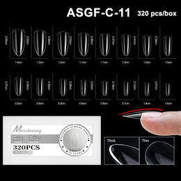 KissICON ASGF-C-11 [KissIcon] Soft Gel Nail Tips Full Cover Almond