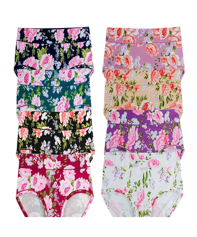 KissICON Assorted Varieties / UK 16 Floral Lace Panties 6pc Gift Set