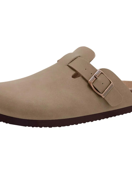 KissICON AT1 / 36 / China Mainland Kidmi Suede Cork Clogs Comfy Leather Slipon Beach Sandals