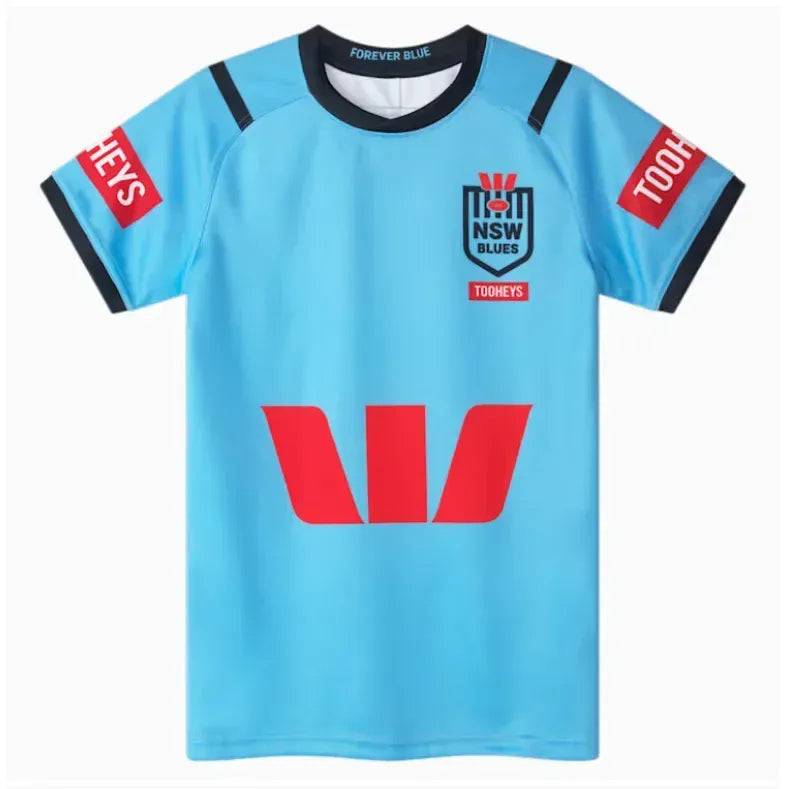 KissICON Australian Blue Rugby Training Shirt QuickDry Casual Sportswear