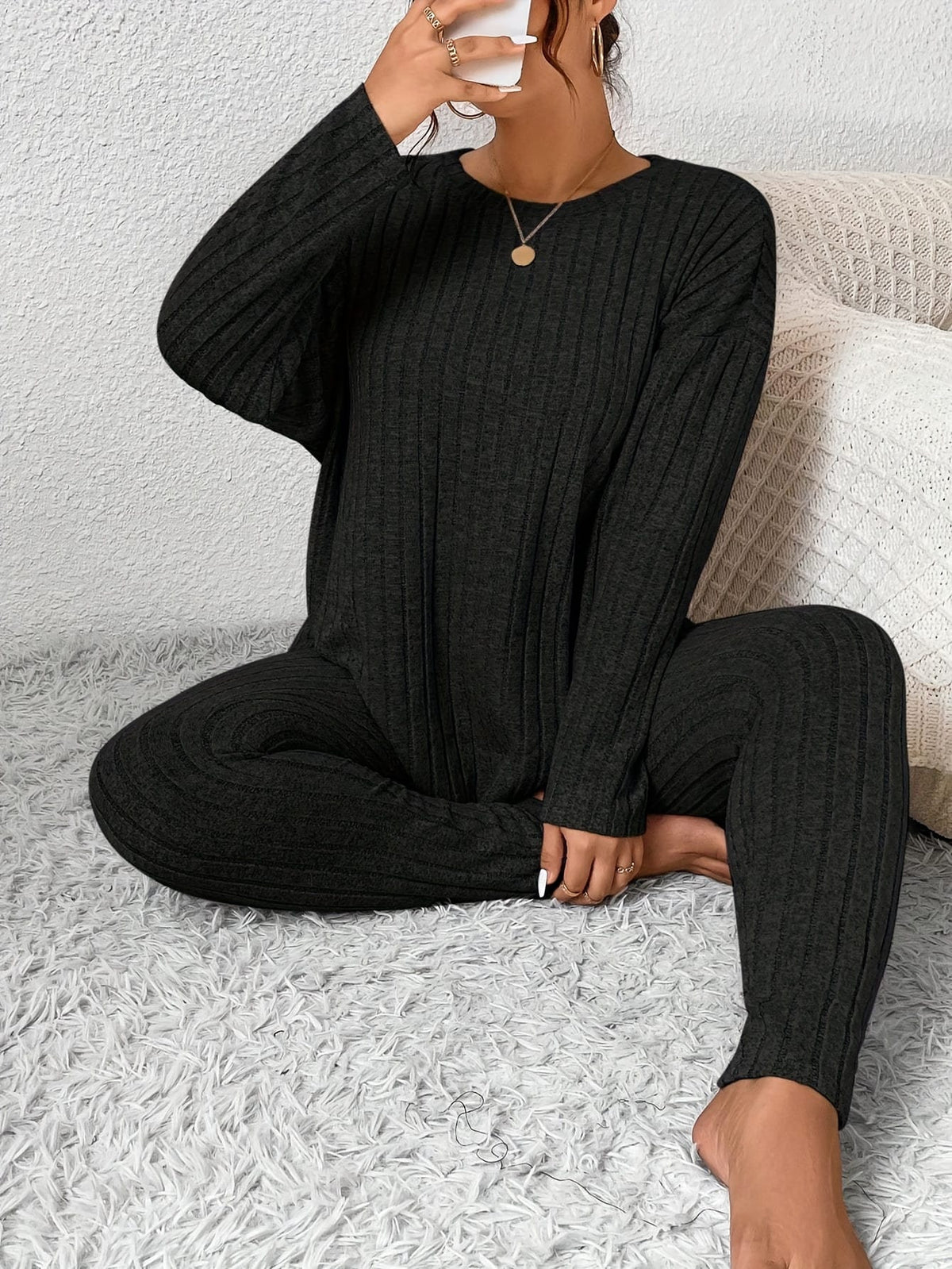 jkthpu-45 Autumn and Winter Large Size Slimming Long Sleeve