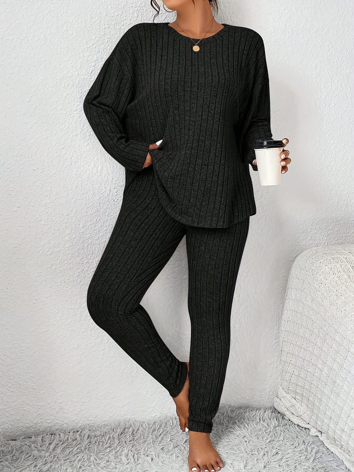 jkthpu-45 Autumn and Winter Large Size Slimming Long Sleeve
