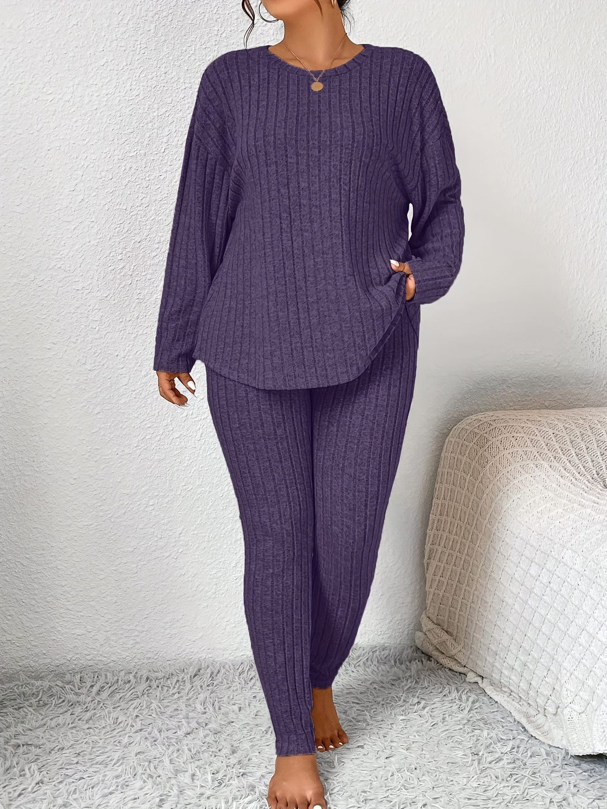jkthpu-45 Autumn and Winter Large Size Slimming Long Sleeve