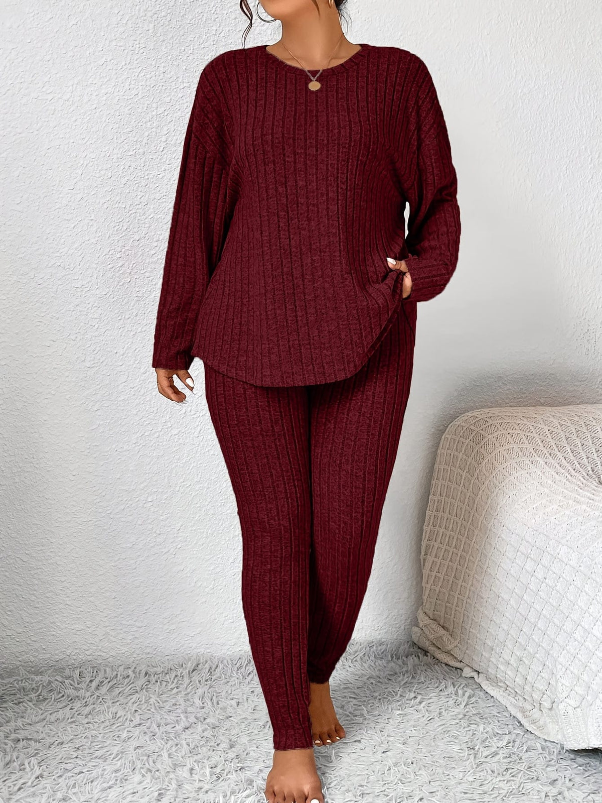 jkthpu-45 Autumn and Winter Large Size Slimming Long Sleeve