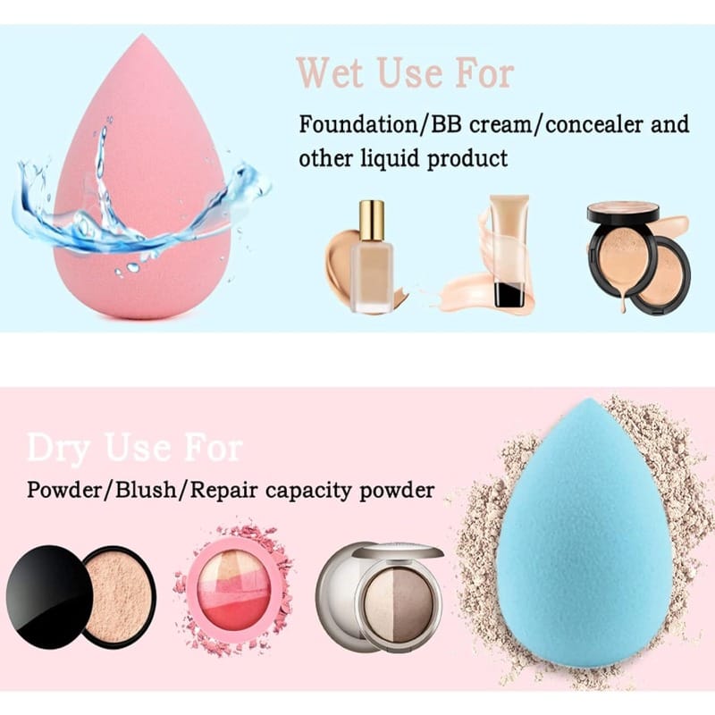 KissICON AWhiteMarbleSet Marble Pink White Pro Makeup Brush Set – W Sponges