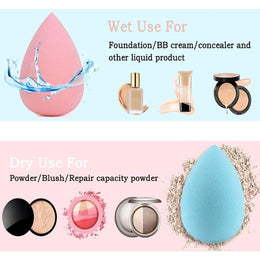 KissICON AWhiteMarbleSet Marble Pink White Pro Makeup Brush Set – W Sponges