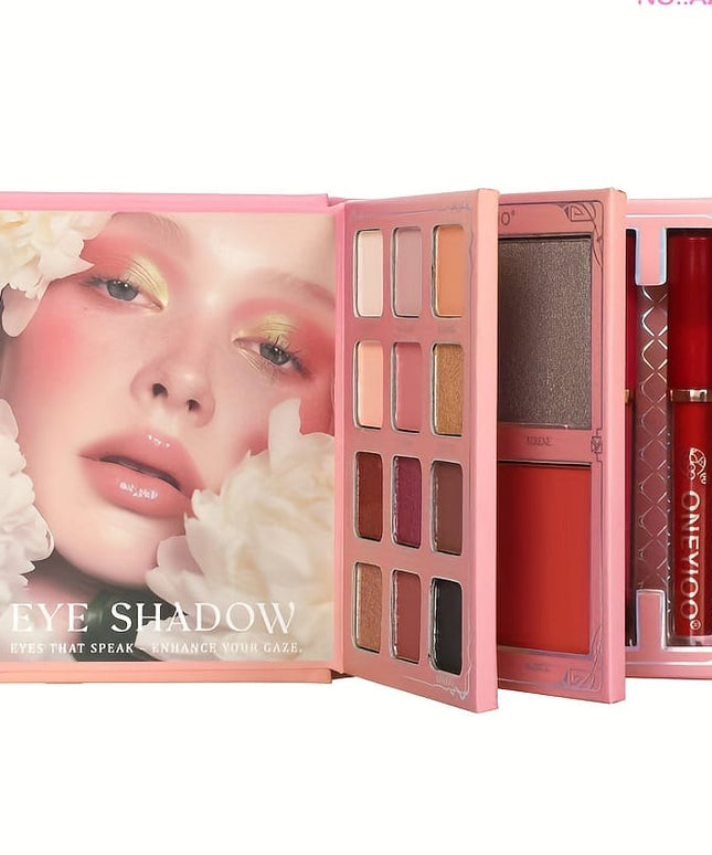 KissICON AZ-221 Az221 3page Book Makeup Palette Red